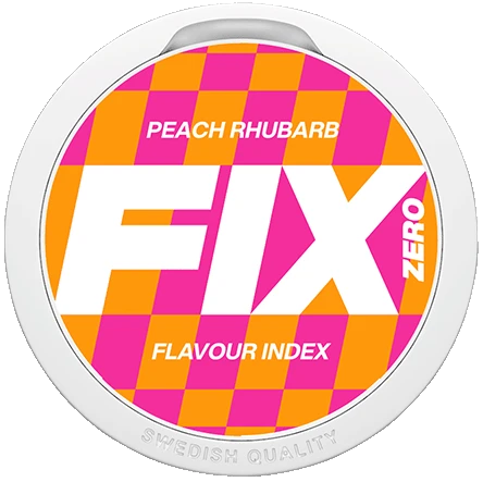FIX Zero Peach Rhubarb – Pouches