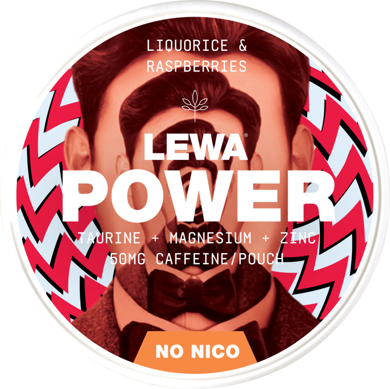 Lewa Power Raspberry & Liquorice – Pouches