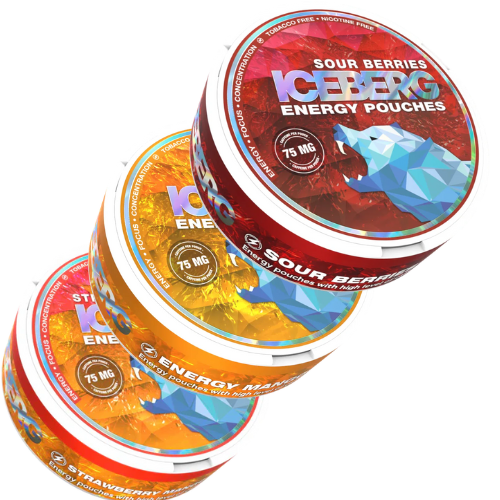 Iceberg Energy 75mg Mix-pack – Pouches