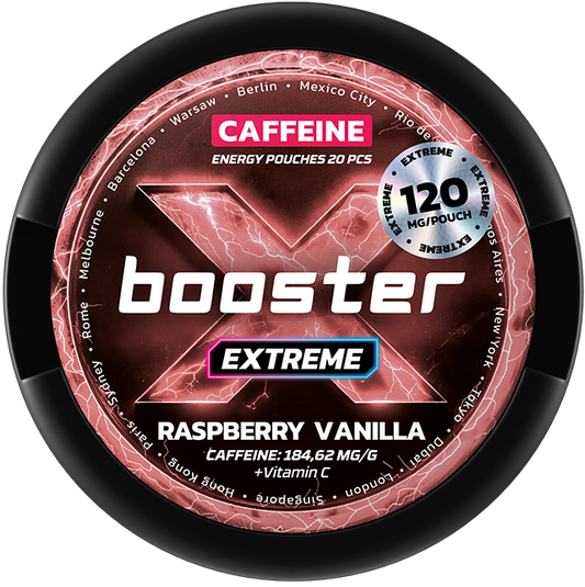 X-Booster Extreme Raspberry & Vanilla 120 mg – Pouches